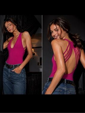 Free People Sydney Halter Bodysuit